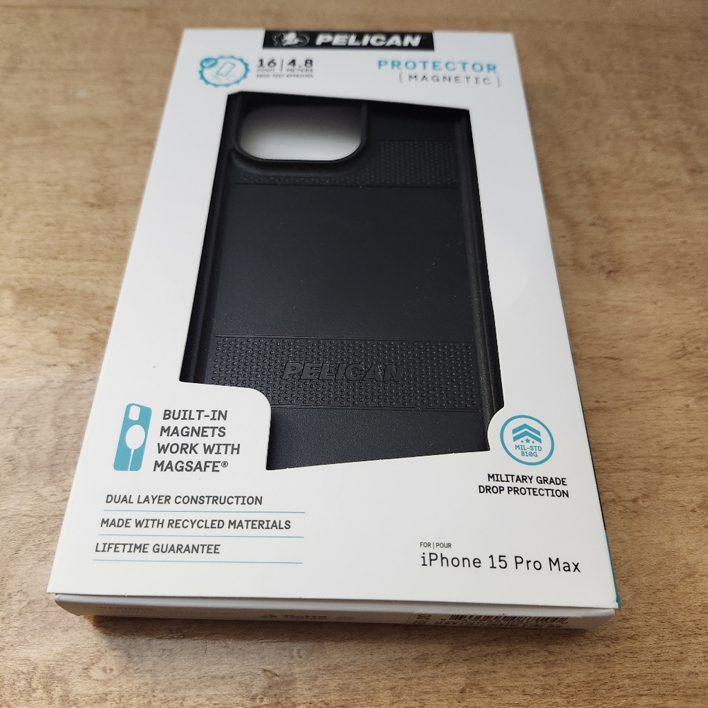 Pelican Protector Apple iPhone 15 Pro Max MagSafe Compatible Case - Black